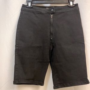 Denim shorts black